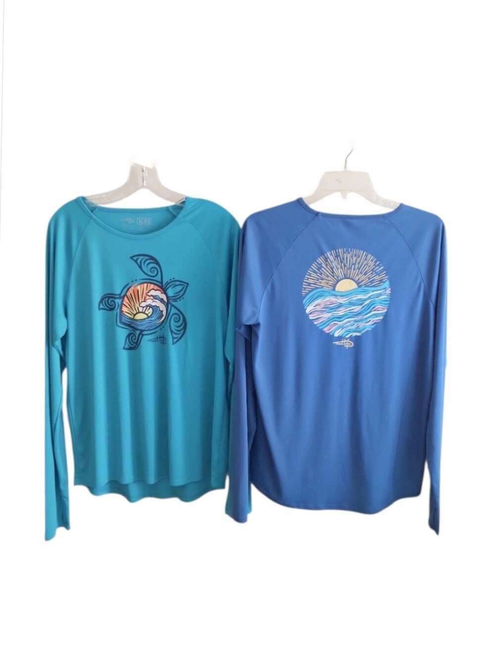 Bundle Reel Life Women’s Long Sleeve Swim & SunShirt – Ocean Turtle & Sunset XL